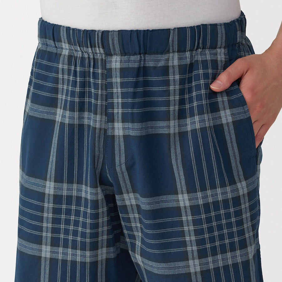 M's Madras Check easy shorts Dark Green CheckXS