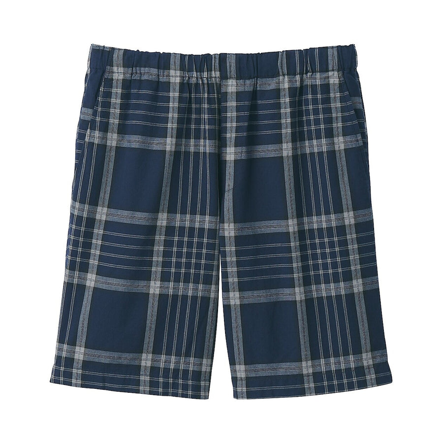 M's Madras Check easy shorts Dark Green CheckXS