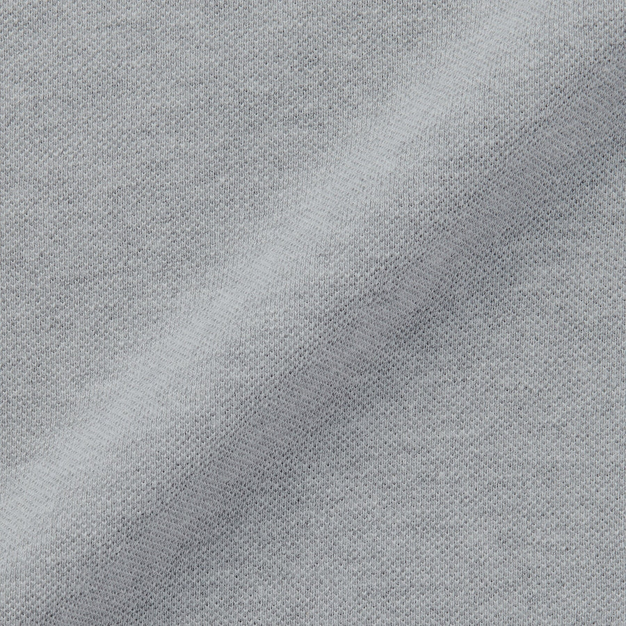 M's Washed pique S/Slv polo shirt WhiteXS