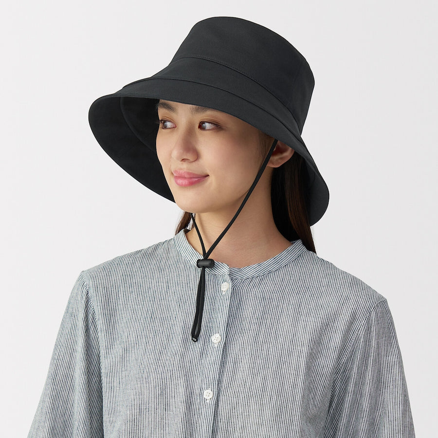 UV protection hemp cotton capeline Black55-57.5cm