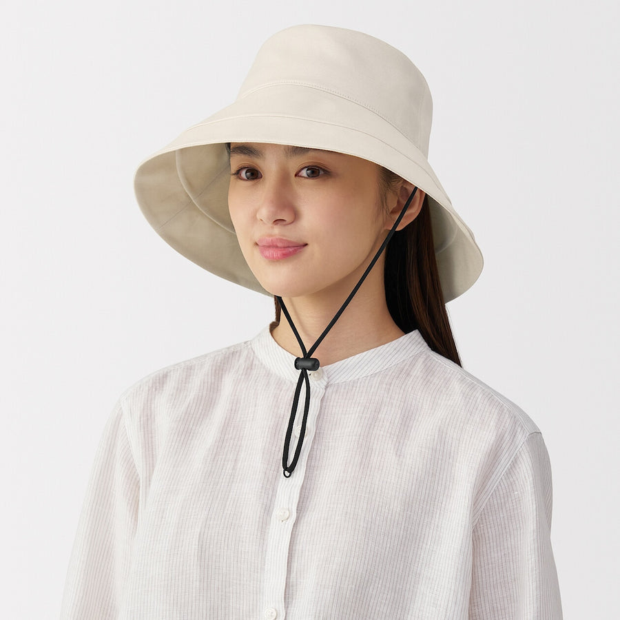 UV protection hemp cotton capeline Black55-57.5cm