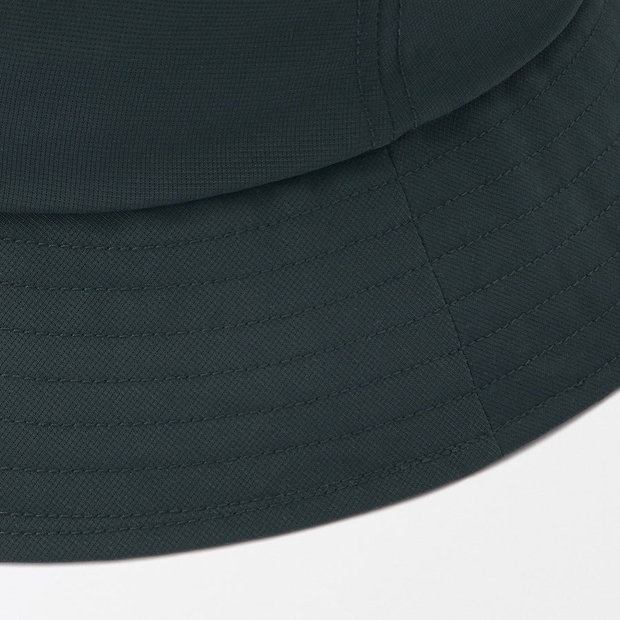 Breathable compactly foldable bucket hat Black56.5-59cm