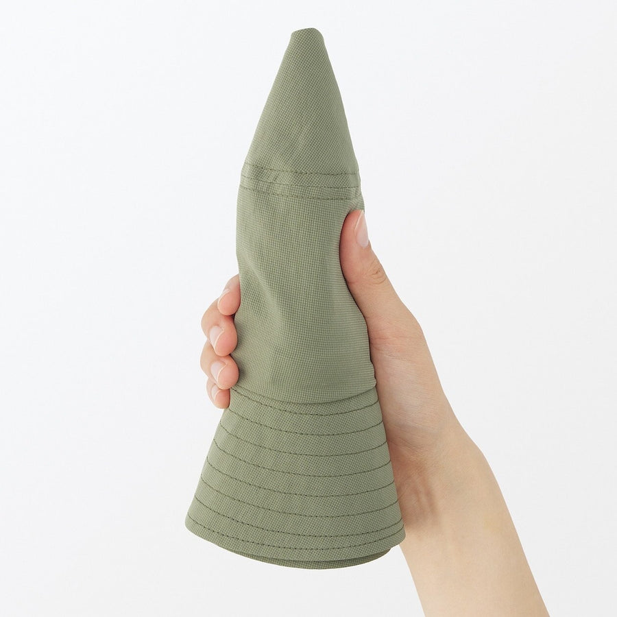 Breathable compactly foldable bucket hat Black56.5-59cm
