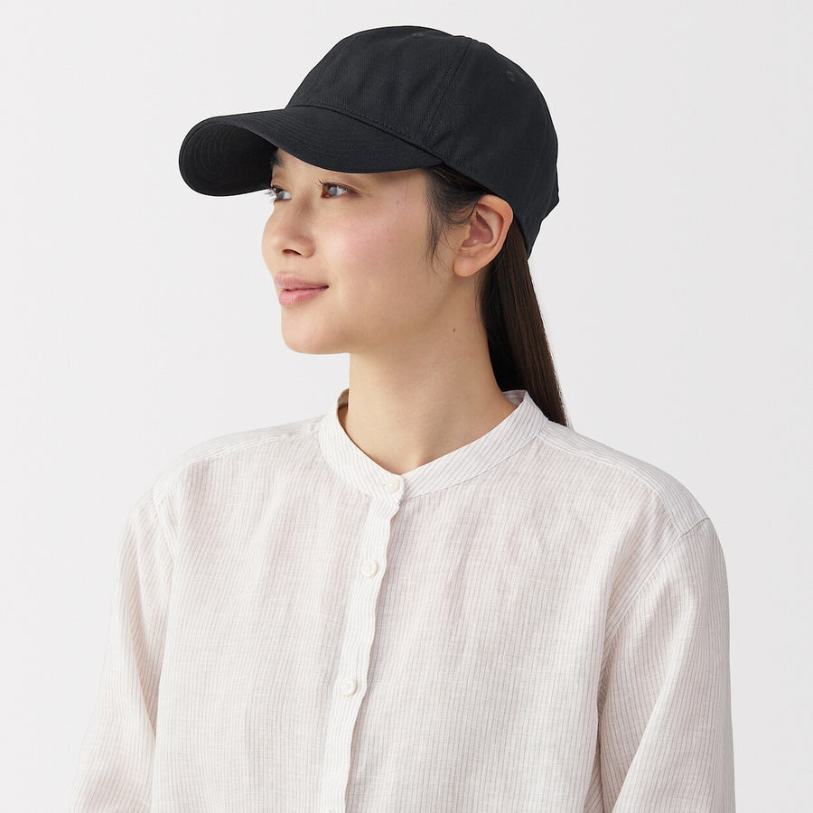UV protection cotton twill cap Black55-59cm