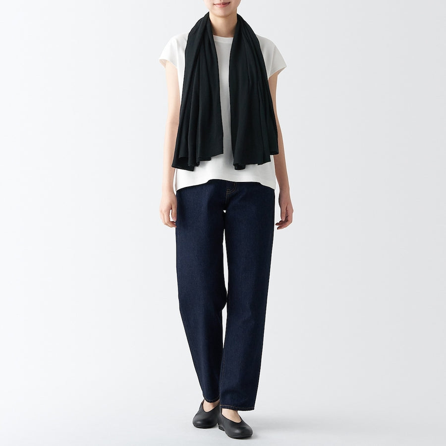 UV protection high-twist cotton bolero with buttonsWhite