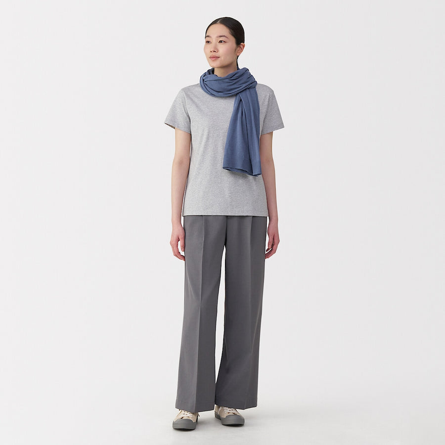 UV protection high-twist cotton bolero with buttonsWhite