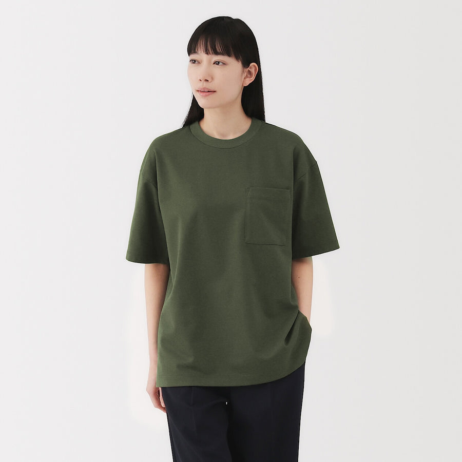 M's Cool touch wide-fit S/Slv T-shirtWhiteXS