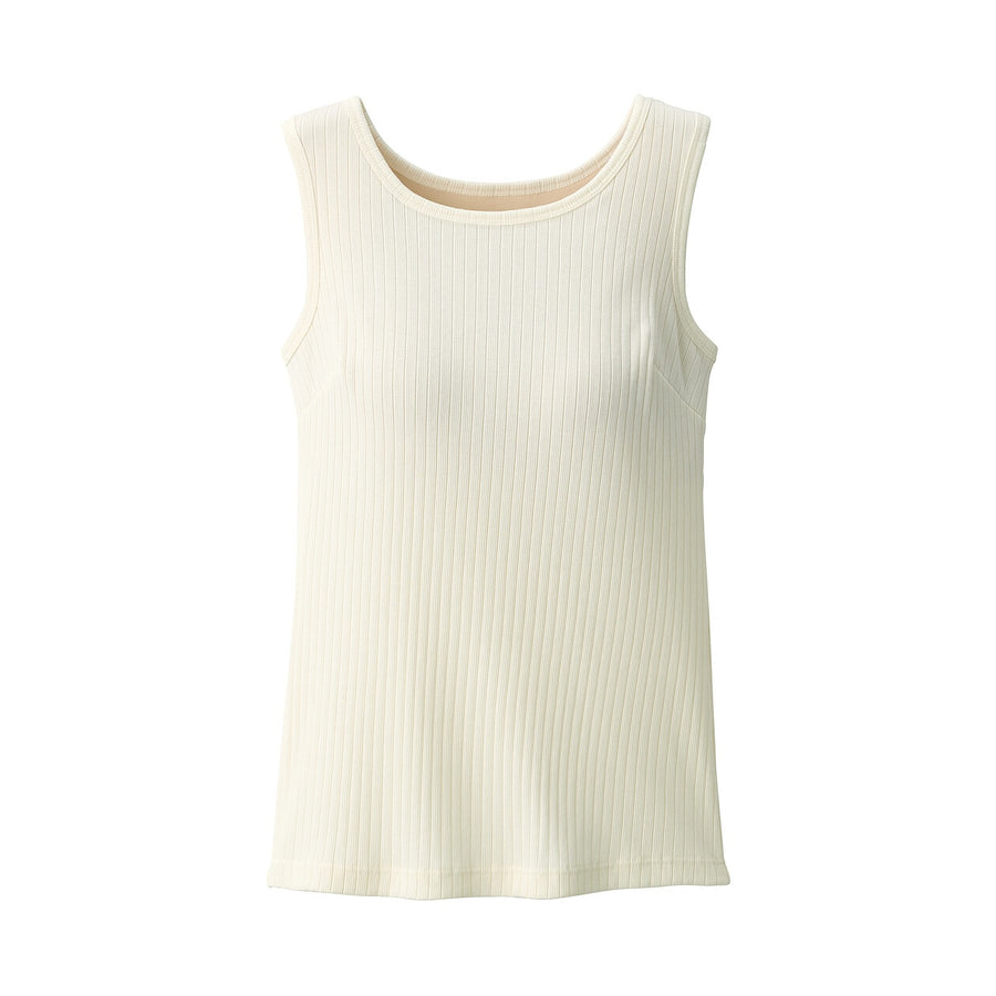 W's Cotton stretch ribbed bra tanktop BlackXS