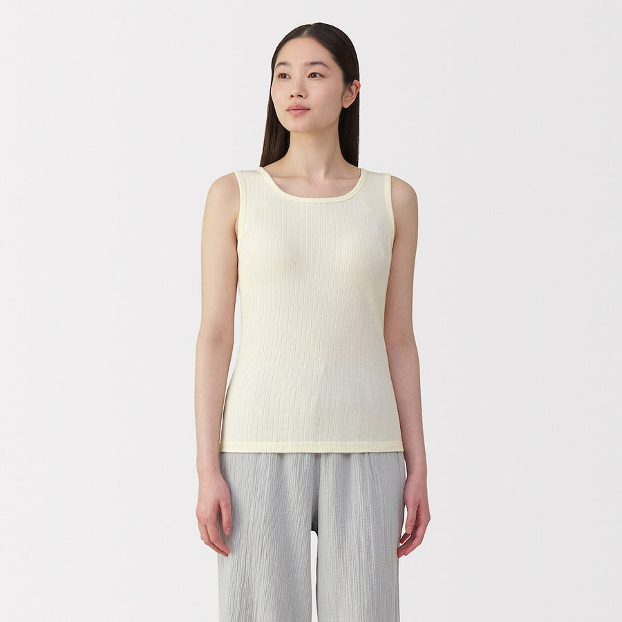 W's Cotton stretch ribbed bra tanktop BlackXS