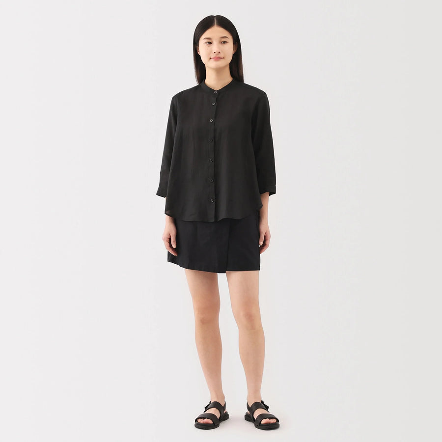 Hemp Blend Twill Skort