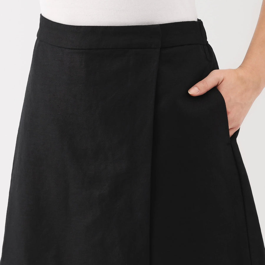 Hemp Blend Twill Skort