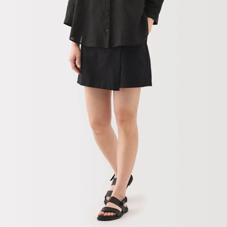 Hemp Blend Twill Skort