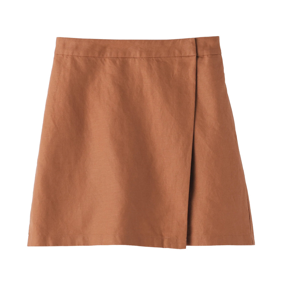 Hemp Blend Twill Skort