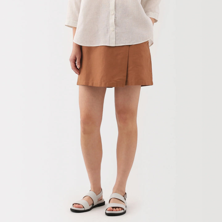 Hemp Blend Twill Skort