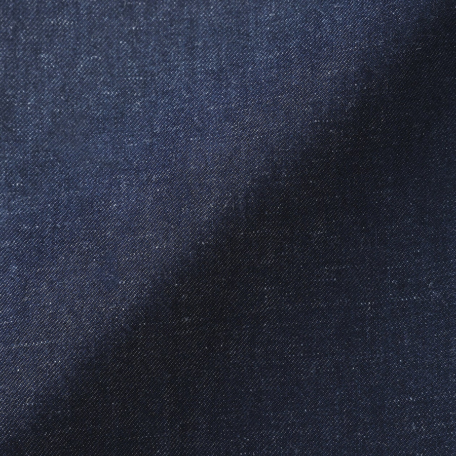 W's Cotton linen denim Easy wide pants Dark NavyXS