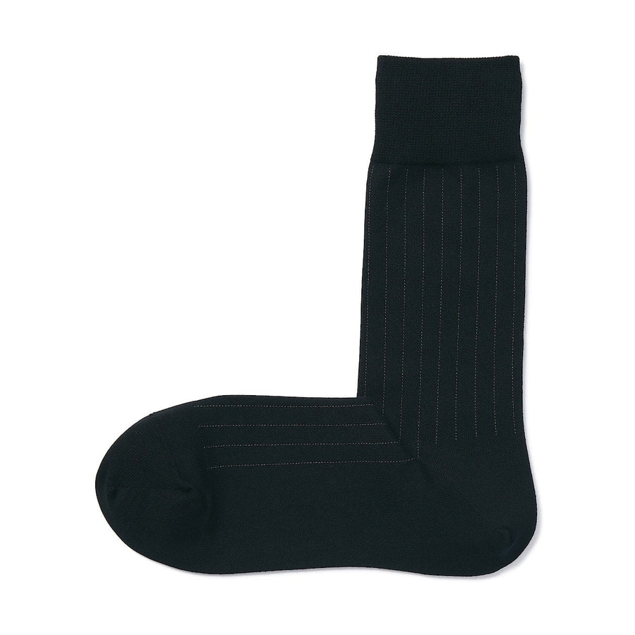 M's right angle Business socks Dark grey Stripe27-29cm