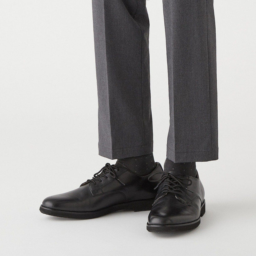 M's right angle Business socks Dot PatternD grey ptn27-29cm