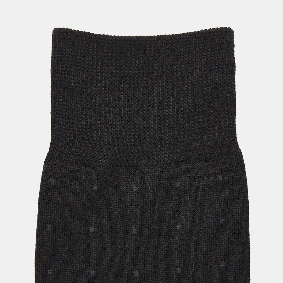 M's right angle Business socks Dot PatternD grey ptn27-29cm