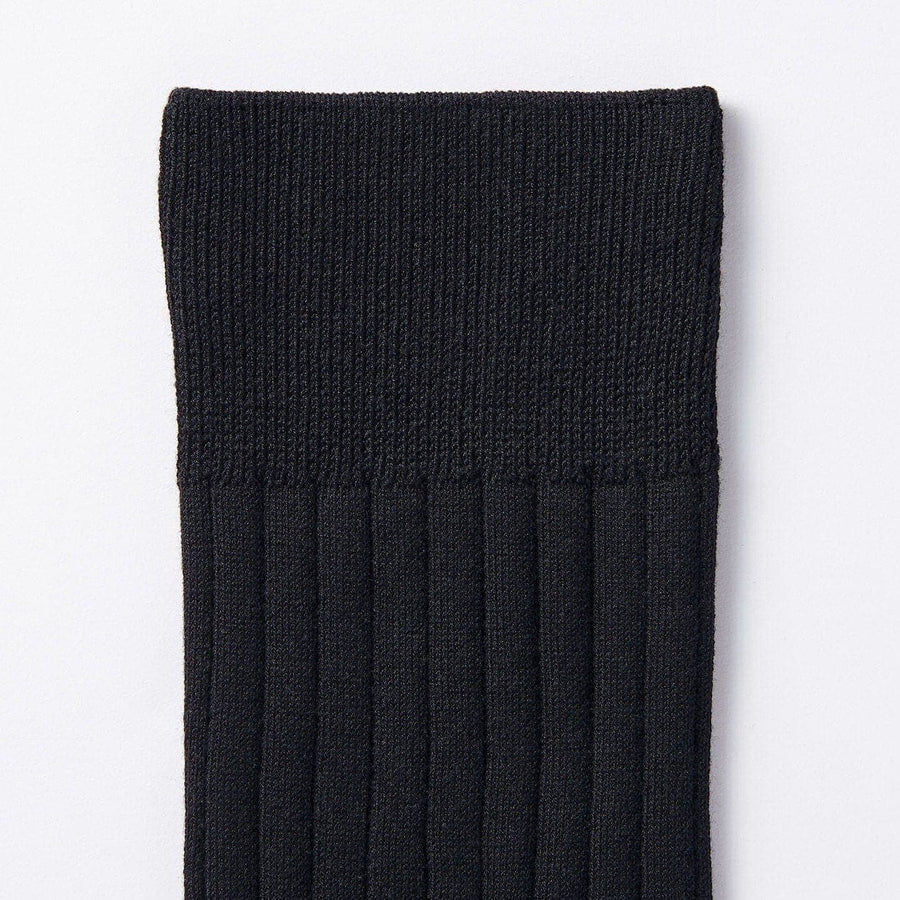 M's right angle ribbed business socksDark grey27-29cm