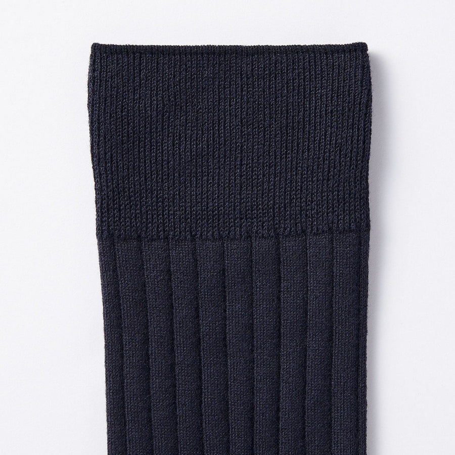 M's right angle ribbed business socksDark grey27-29cm