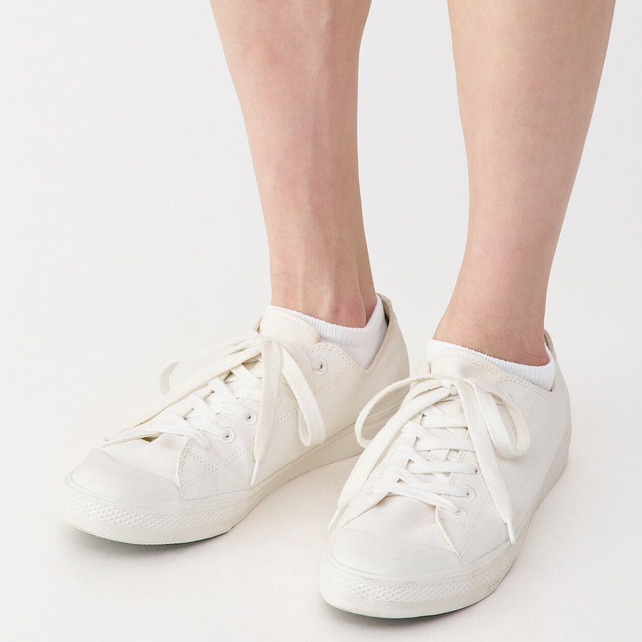 M's Right angle breathable cotton sneaker socksWhite25-27cm