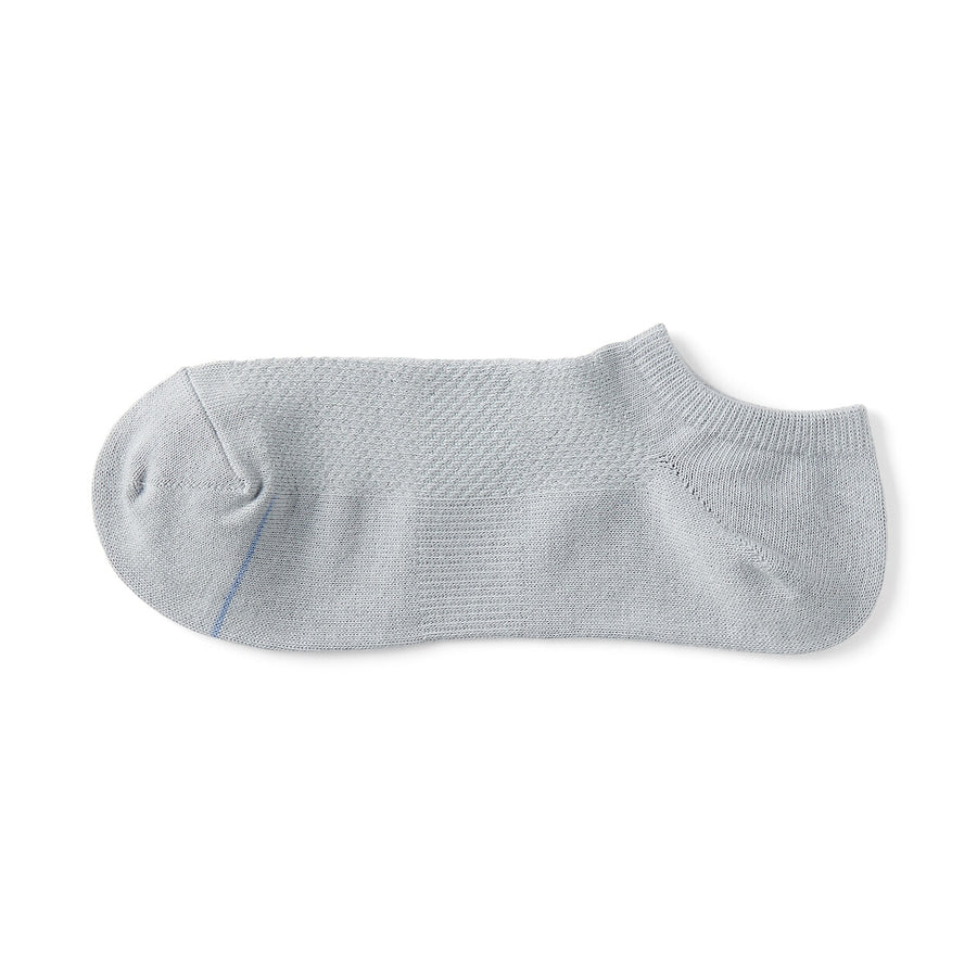 M's Right angle breathable cotton sneaker socksWhite25-27cm