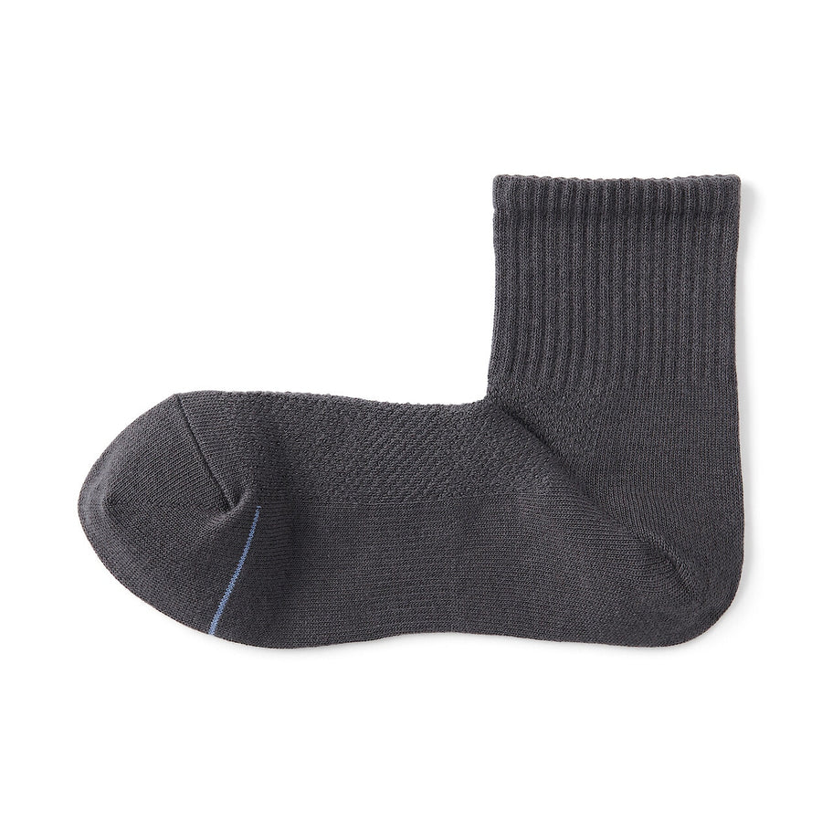M's Right angle breathable cotton short socksWhite25-27cm