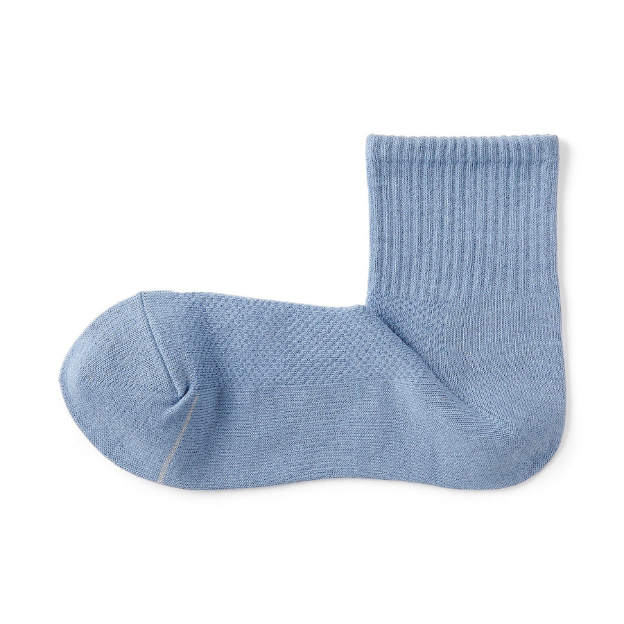 M's Right angle breathable cotton short socksWhite25-27cm