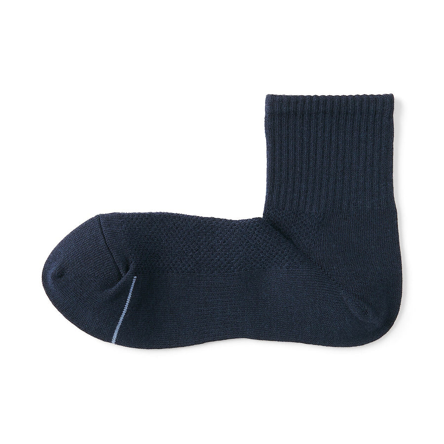 M's Right angle breathable cotton short socksWhite25-27cm