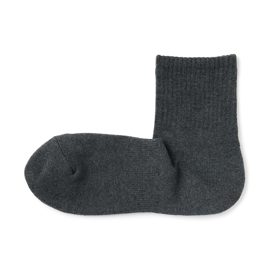 M's right angle pile short socksGrey23-25cm (AU W 4-6 / M 4.5-6.5)