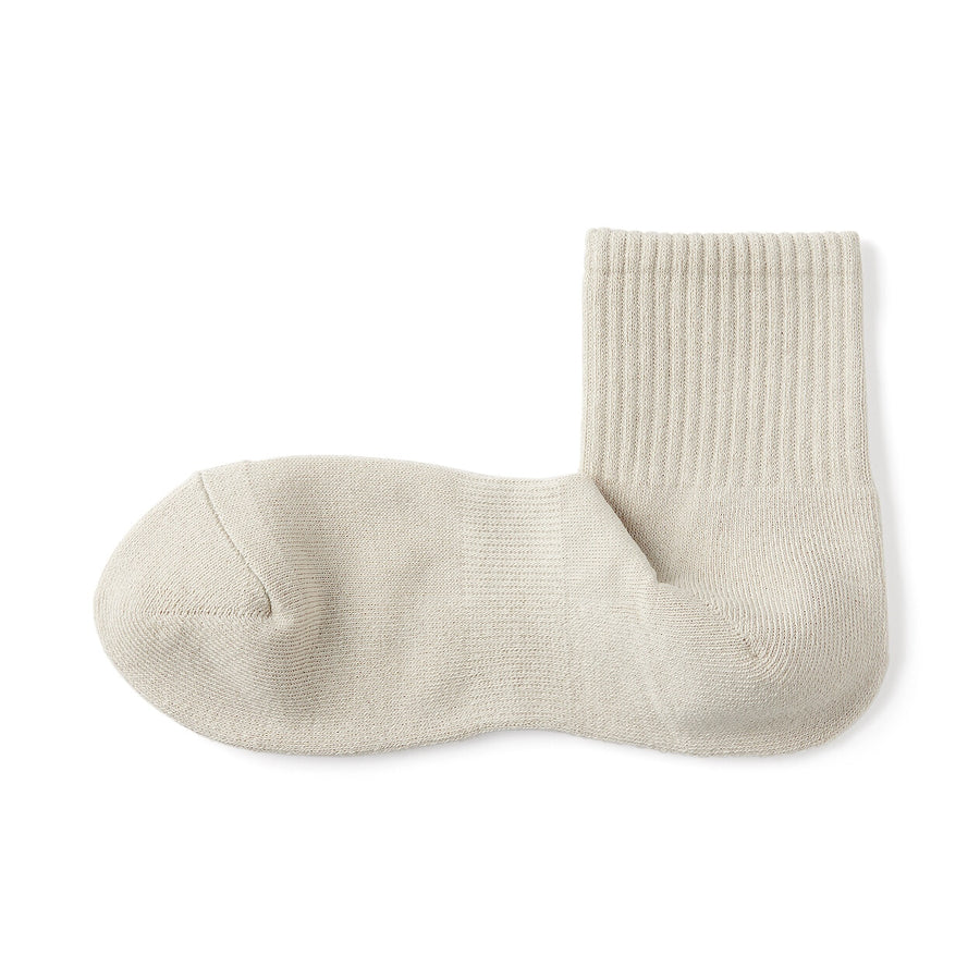 M's right angle pile short socksGrey23-25cm (AU W 4-6 / M 4.5-6.5)