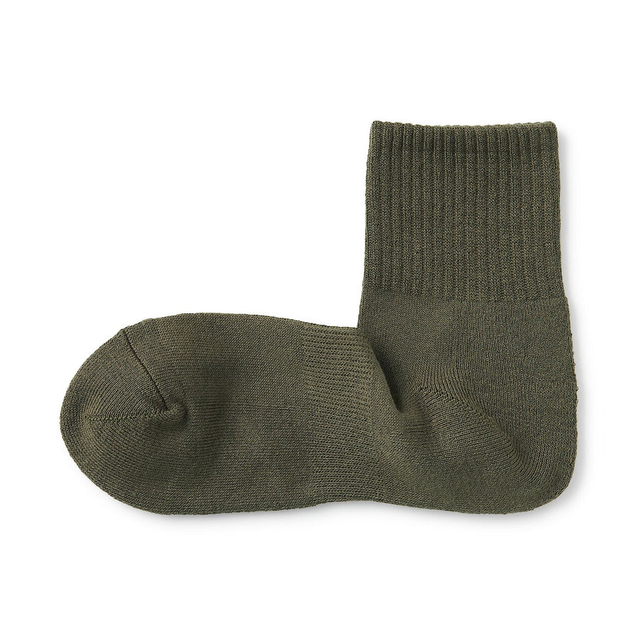 M's right angle pile short socksGrey23-25cm (AU W 4-6 / M 4.5-6.5)