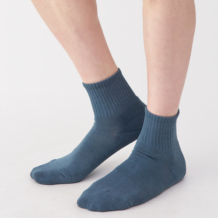 M's right angle pile short socksGrey23-25cm (AU W 4-6 / M 4.5-6.5)