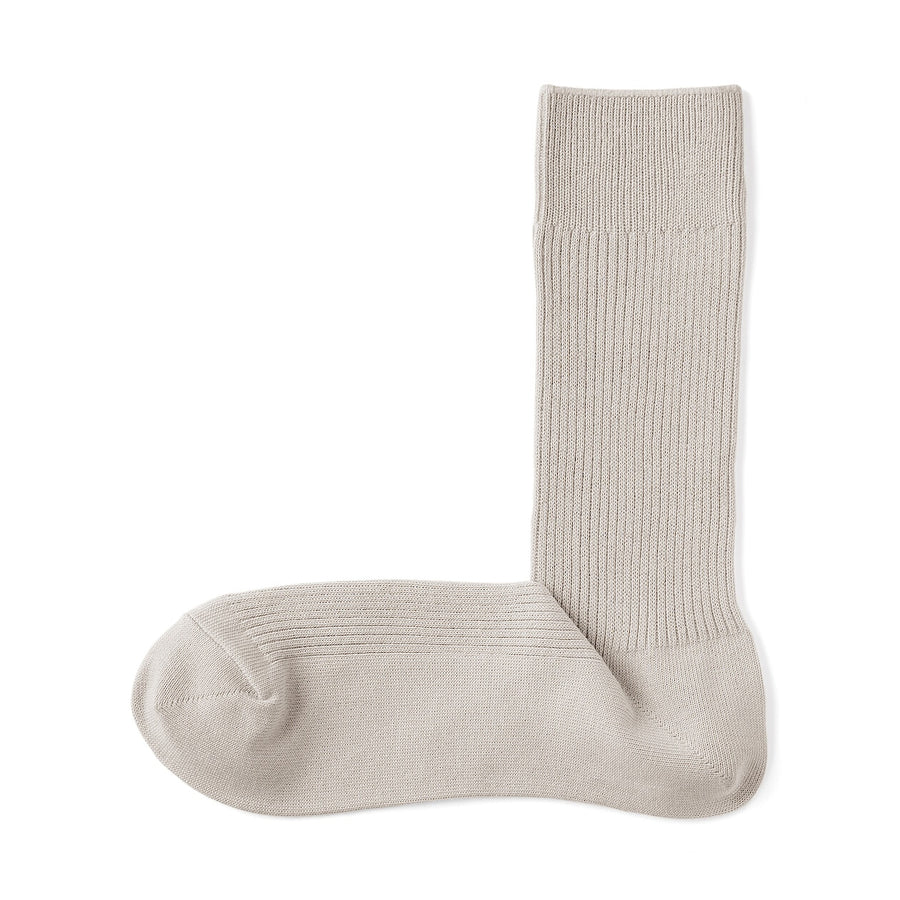 M's right angle ribbed socksOff White23-25cm (AU W 4-6 / M 4.5-6.5)