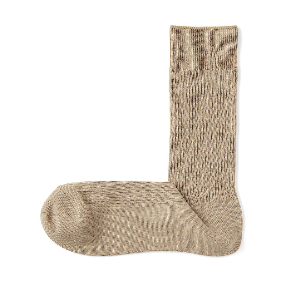 M's right angle ribbed socksOff White23-25cm (AU W 4-6 / M 4.5-6.5)