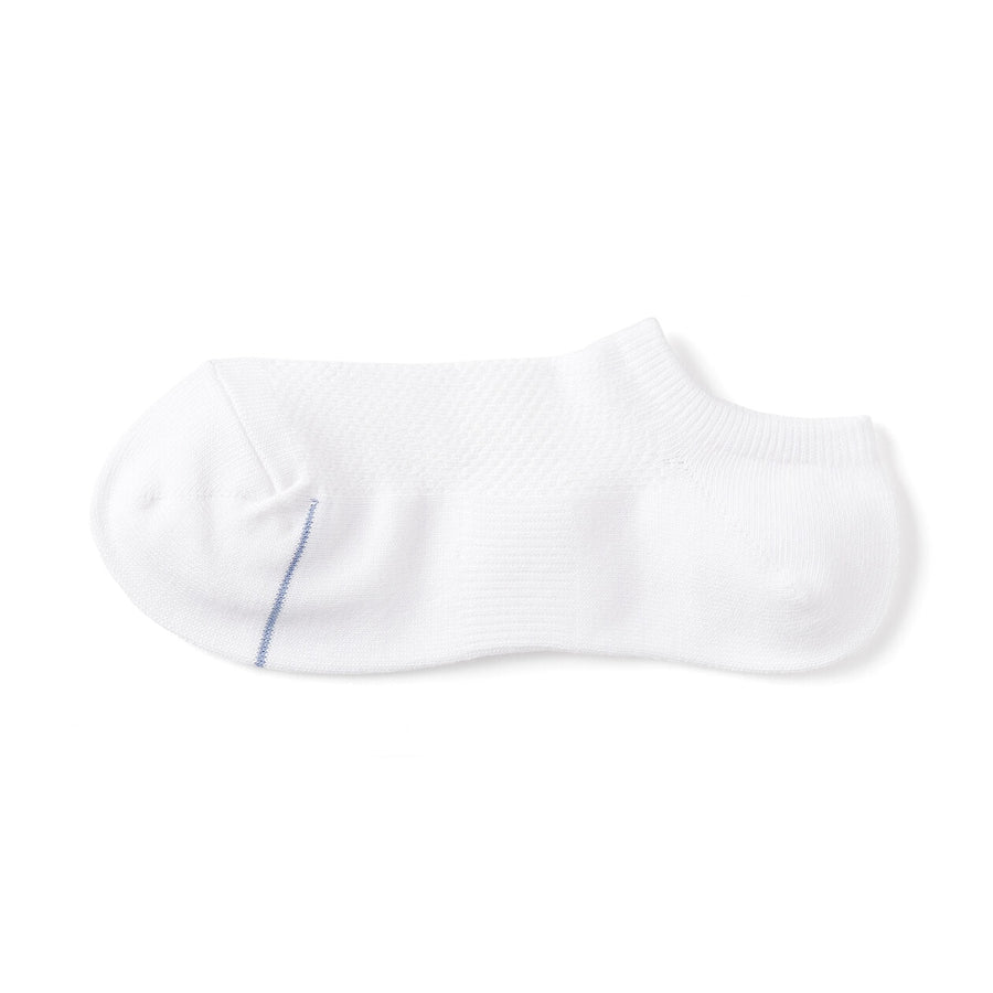 W's right angle breathable cotton sneaker socksWhite21-23cm