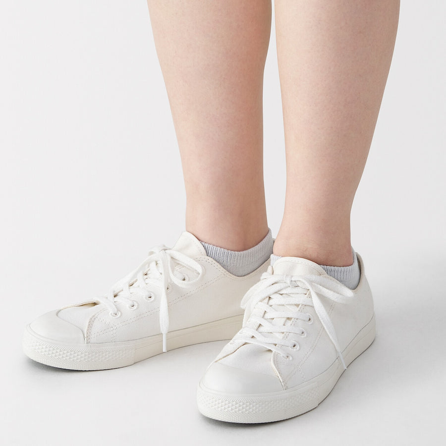W's right angle breathable cotton sneaker socksWhite21-23cm