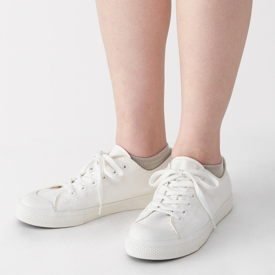 W's right angle breathable cotton sneaker socksWhite21-23cm