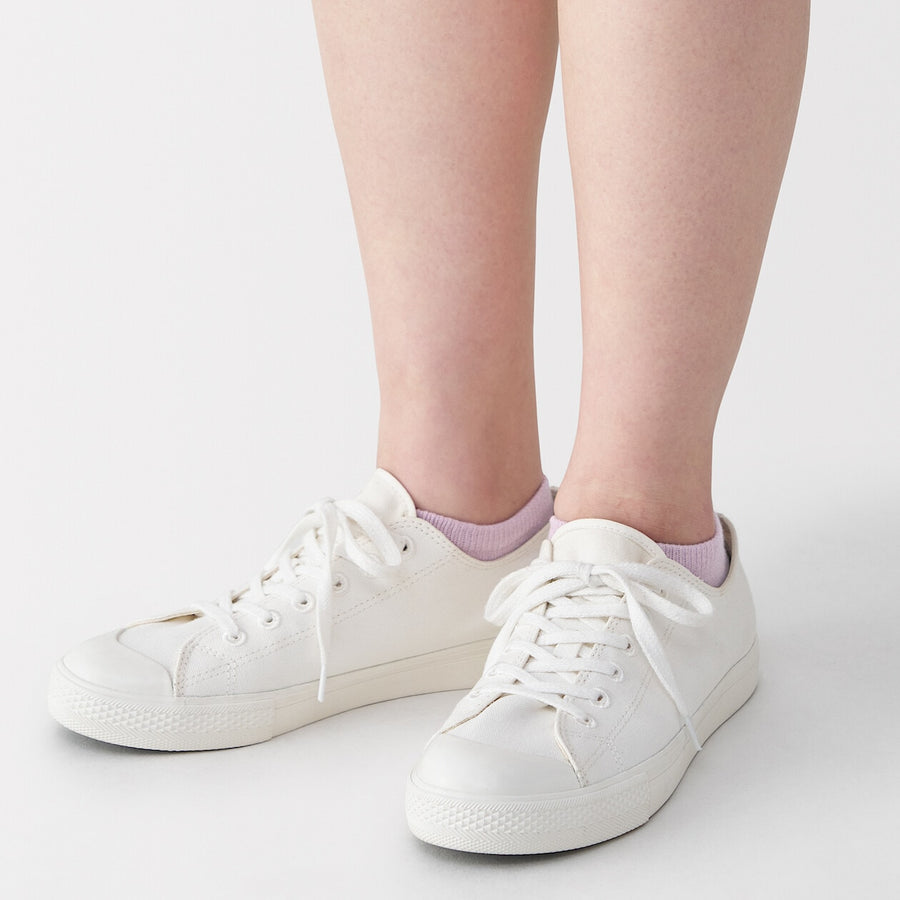 W's right angle breathable cotton sneaker socksWhite21-23cm