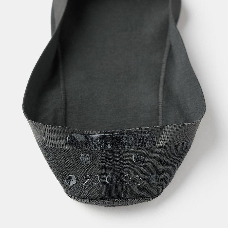 Cotton Blend Low-Rise No-Show Socks with Heel Grip