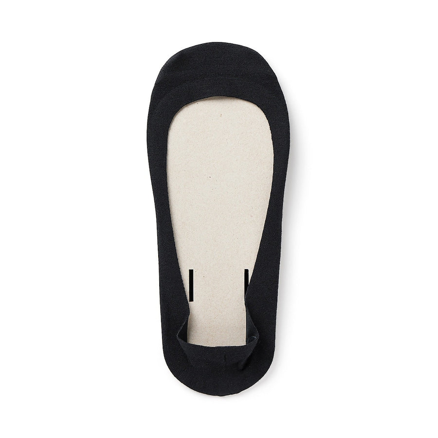 Cotton Blend Low-Rise No-Show Socks with Heel Grip