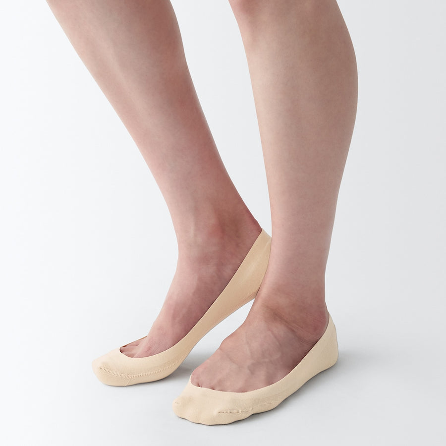 Cotton Blend Low-Rise No-Show Socks with Heel Grip