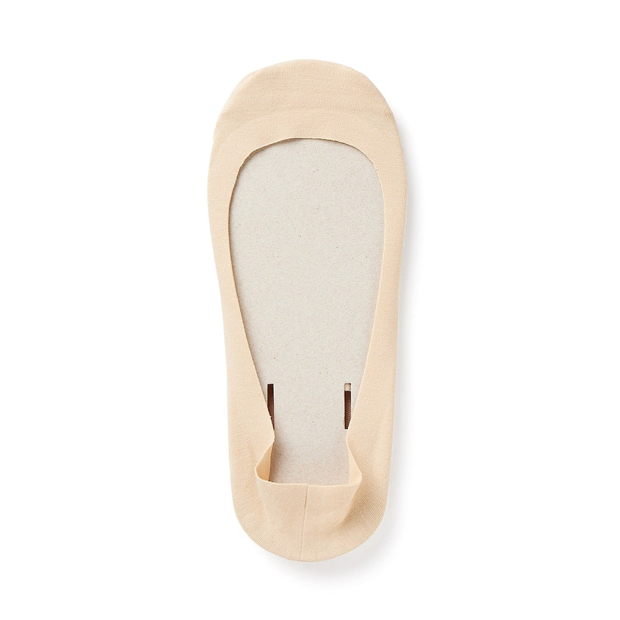 Cotton Blend Low-Rise No-Show Socks with Heel Grip