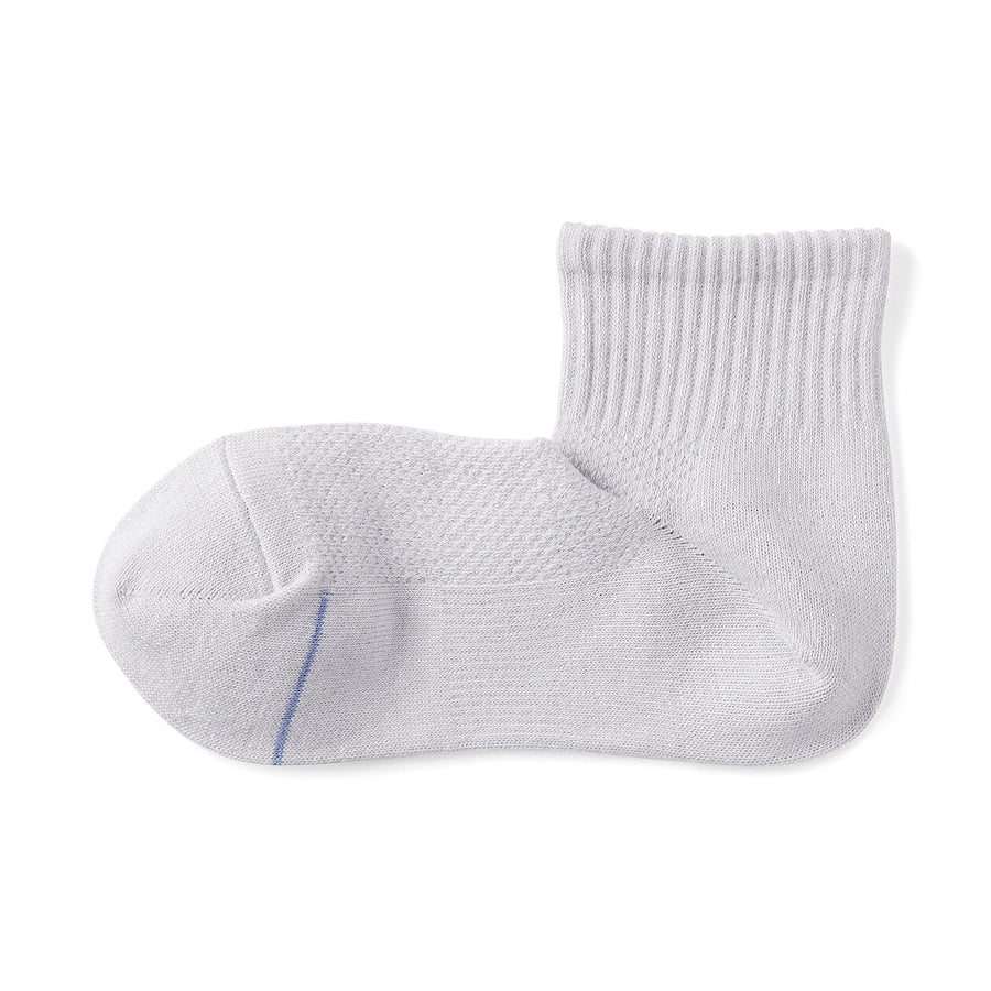 W's right angle breathable cotton short socksWhite21-23cm