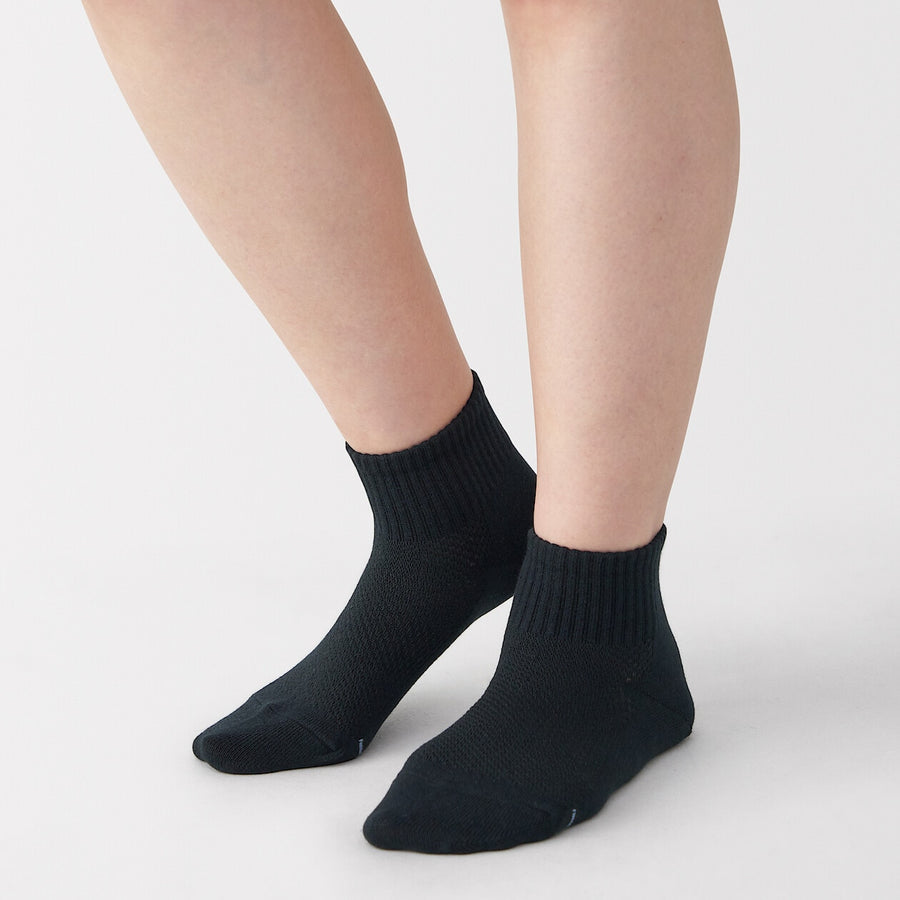 W's right angle breathable cotton short socksWhite21-23cm