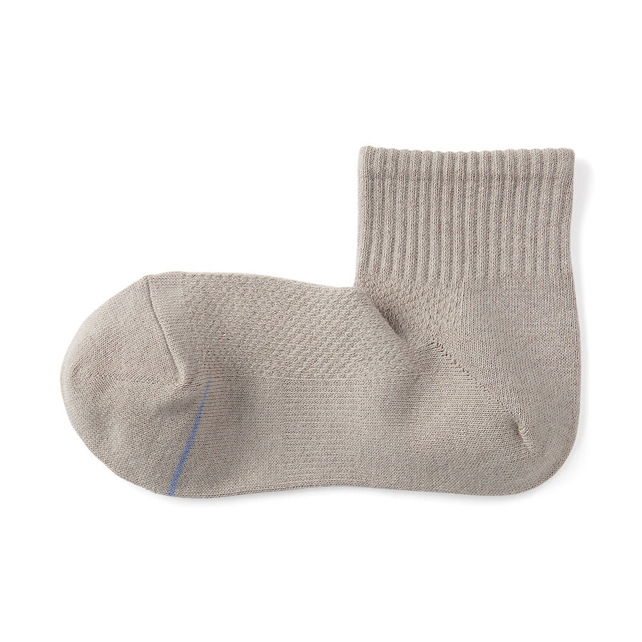 W's right angle breathable cotton short socksWhite21-23cm
