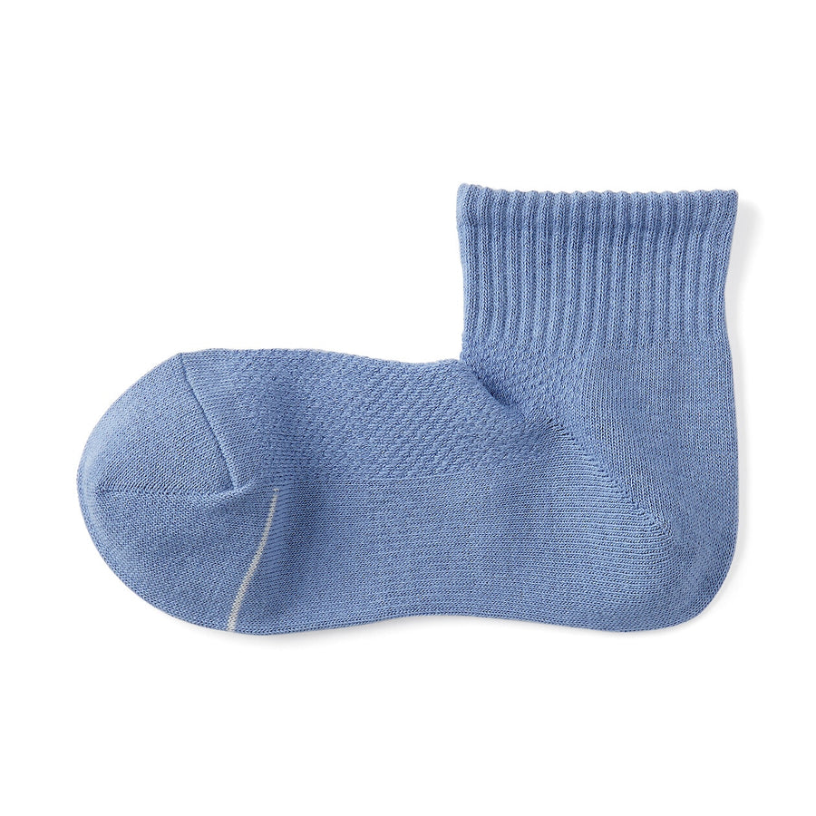 W's right angle breathable cotton short socksWhite21-23cm