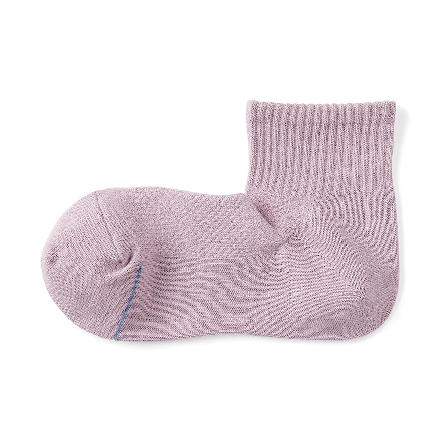 W's right angle breathable cotton short socksWhite21-23cm