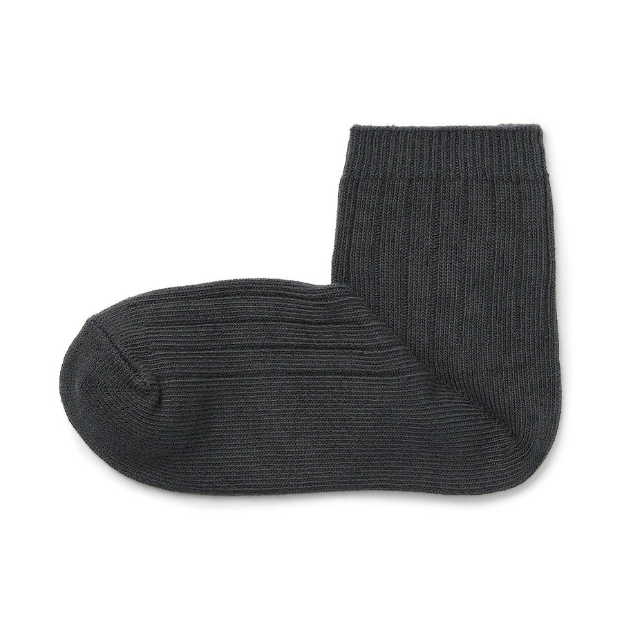 W's right angle strech top ribbed short socksOffWhite21-23cm (AU W 2-4)