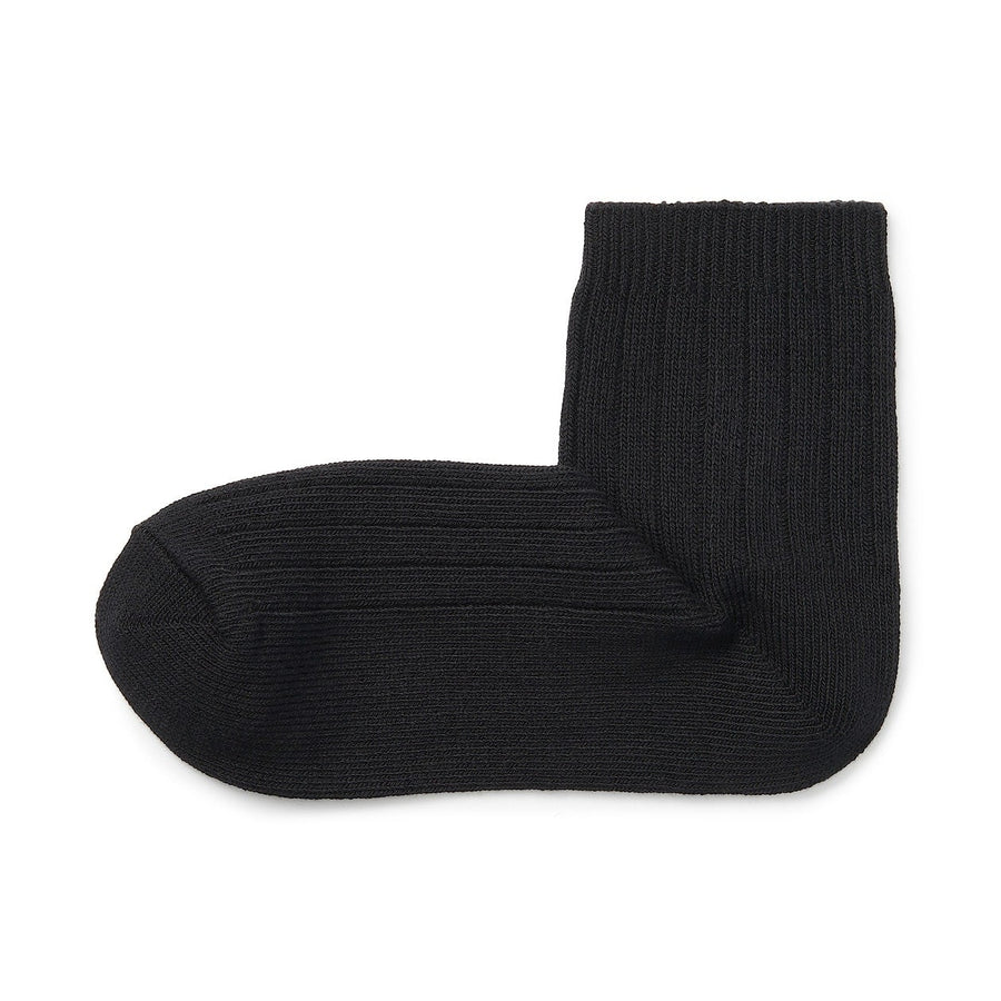 W's right angle strech top ribbed short socksOffWhite21-23cm (AU W 2-4)